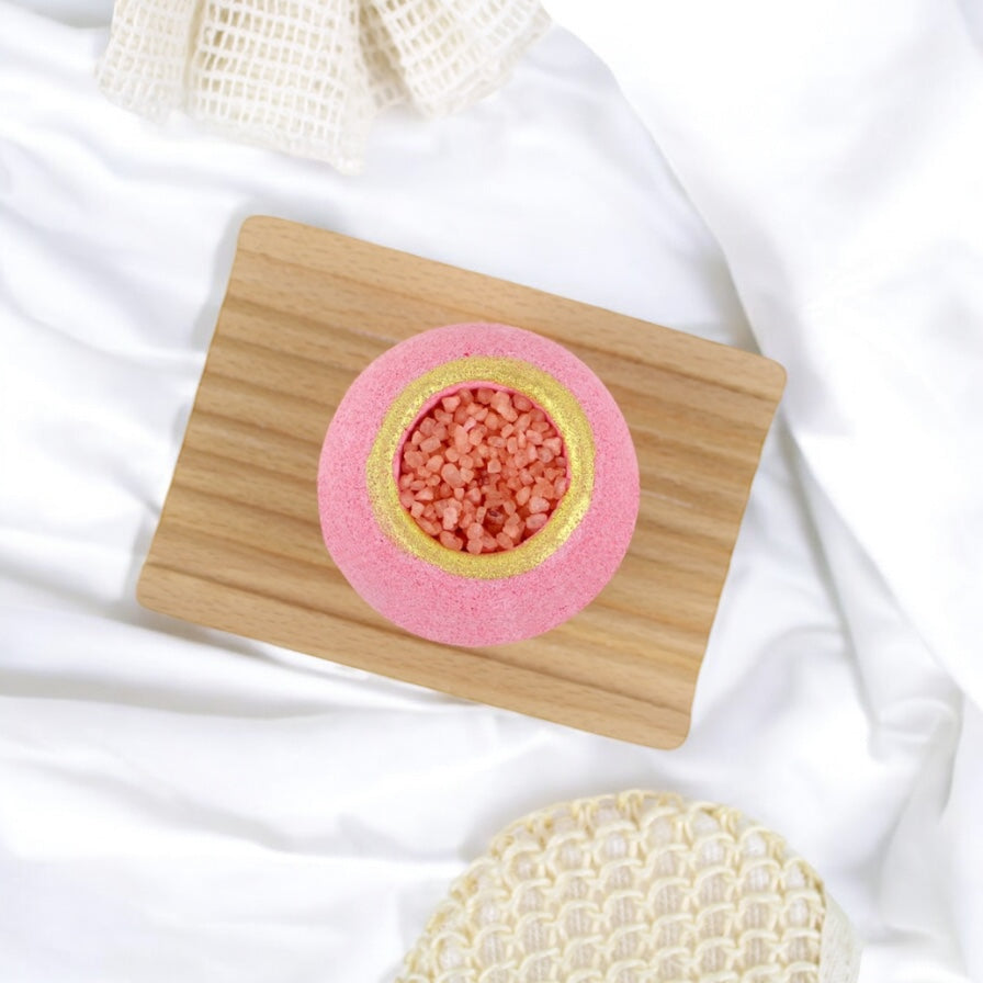 Bombe de Bain garnie de Sels de Bain - Fleur de Cerisier