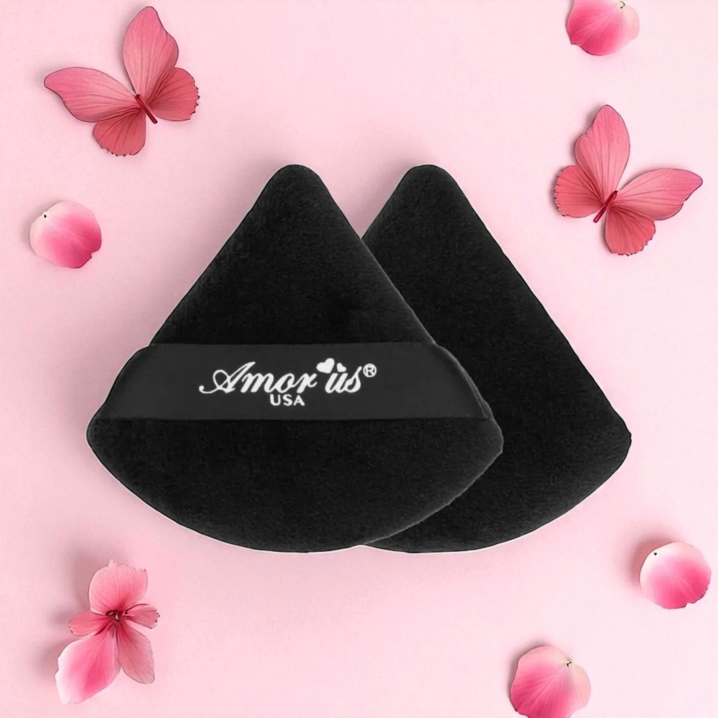 Houppette à maquillage - lot de 2