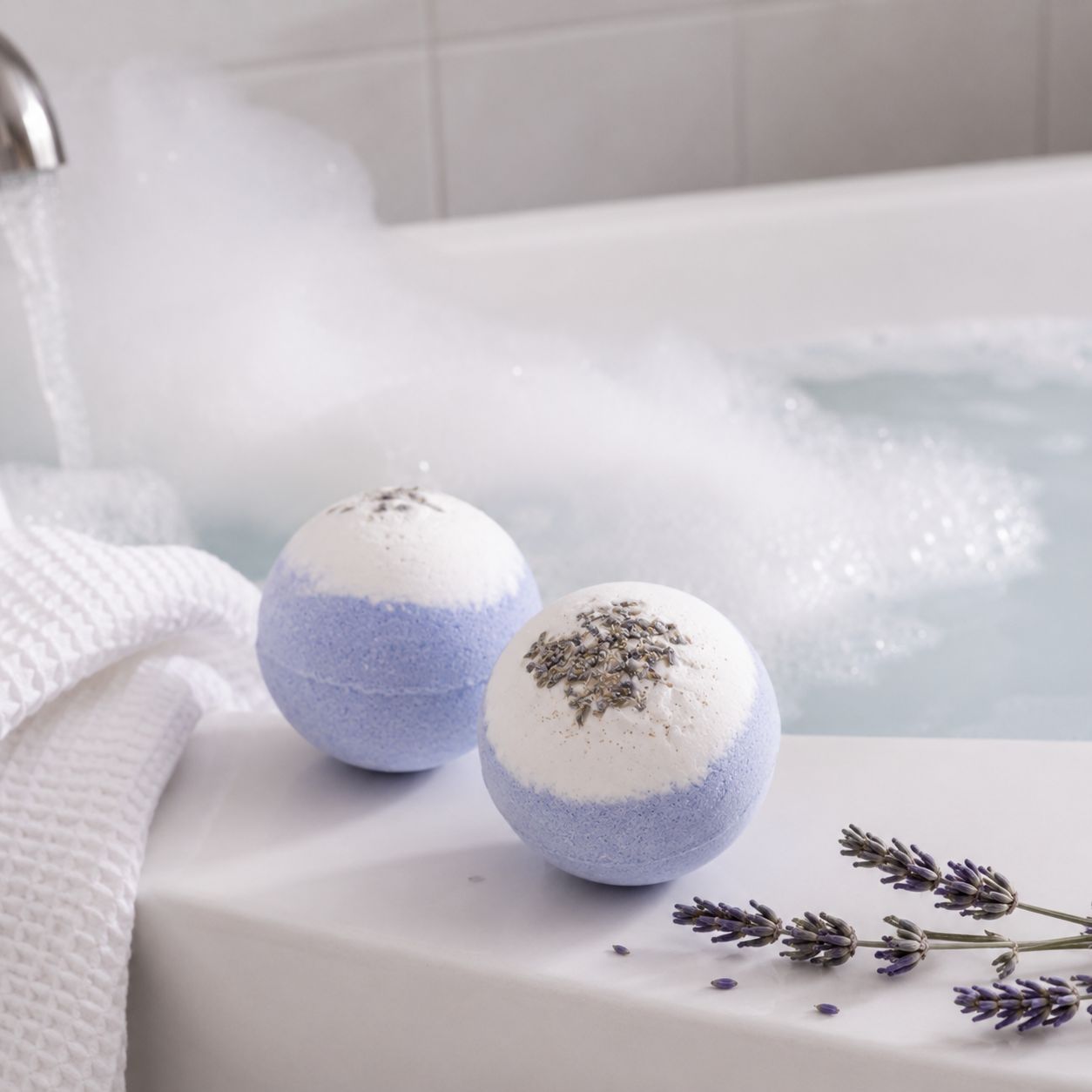 Bombe de bain - Monoï & fleurs séchées🪻