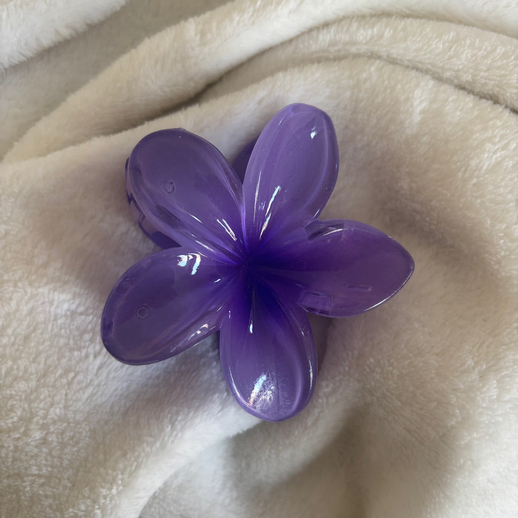 Pince cheveux - Grande fleur de Monoï