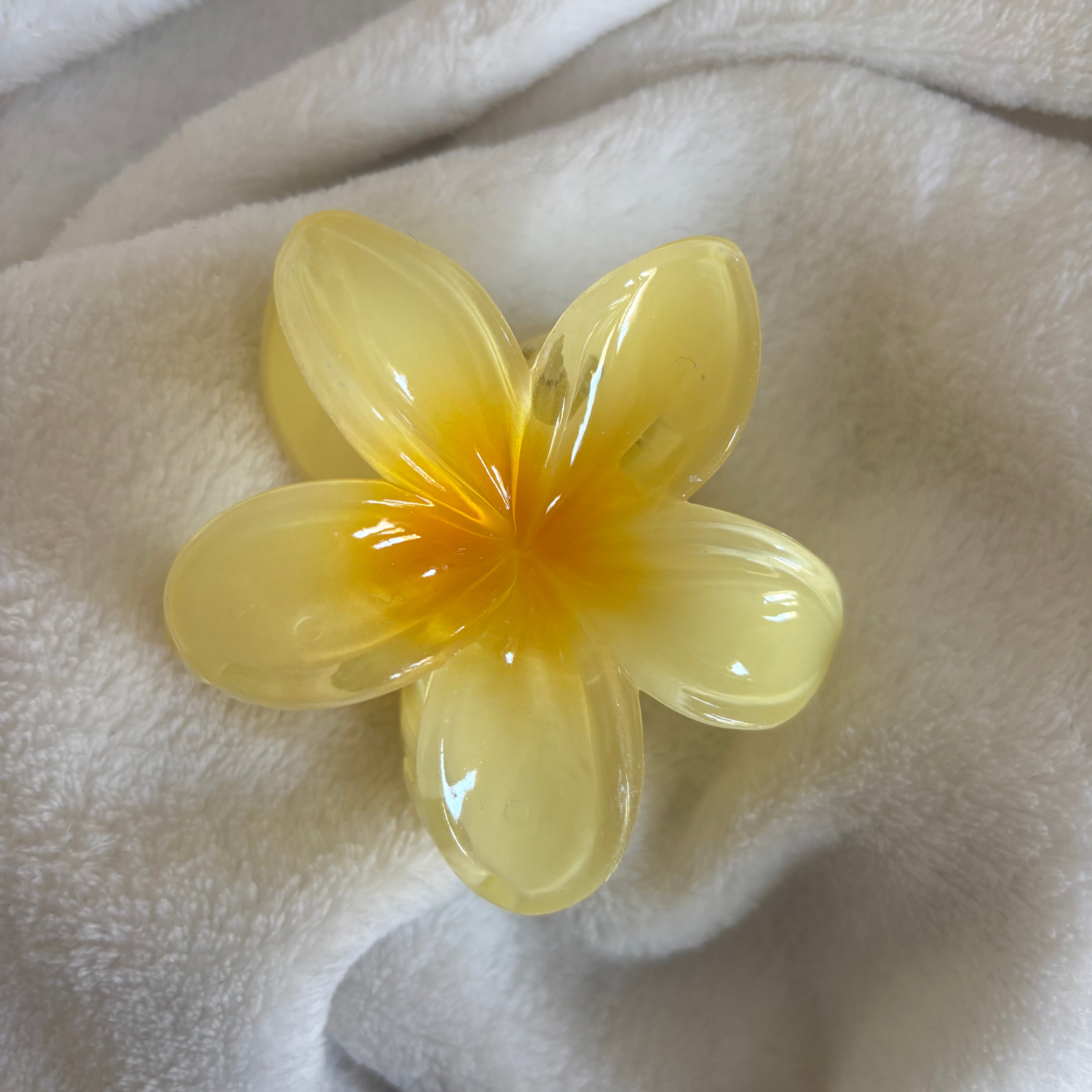 Pince cheveux - Grande fleur de Monoï