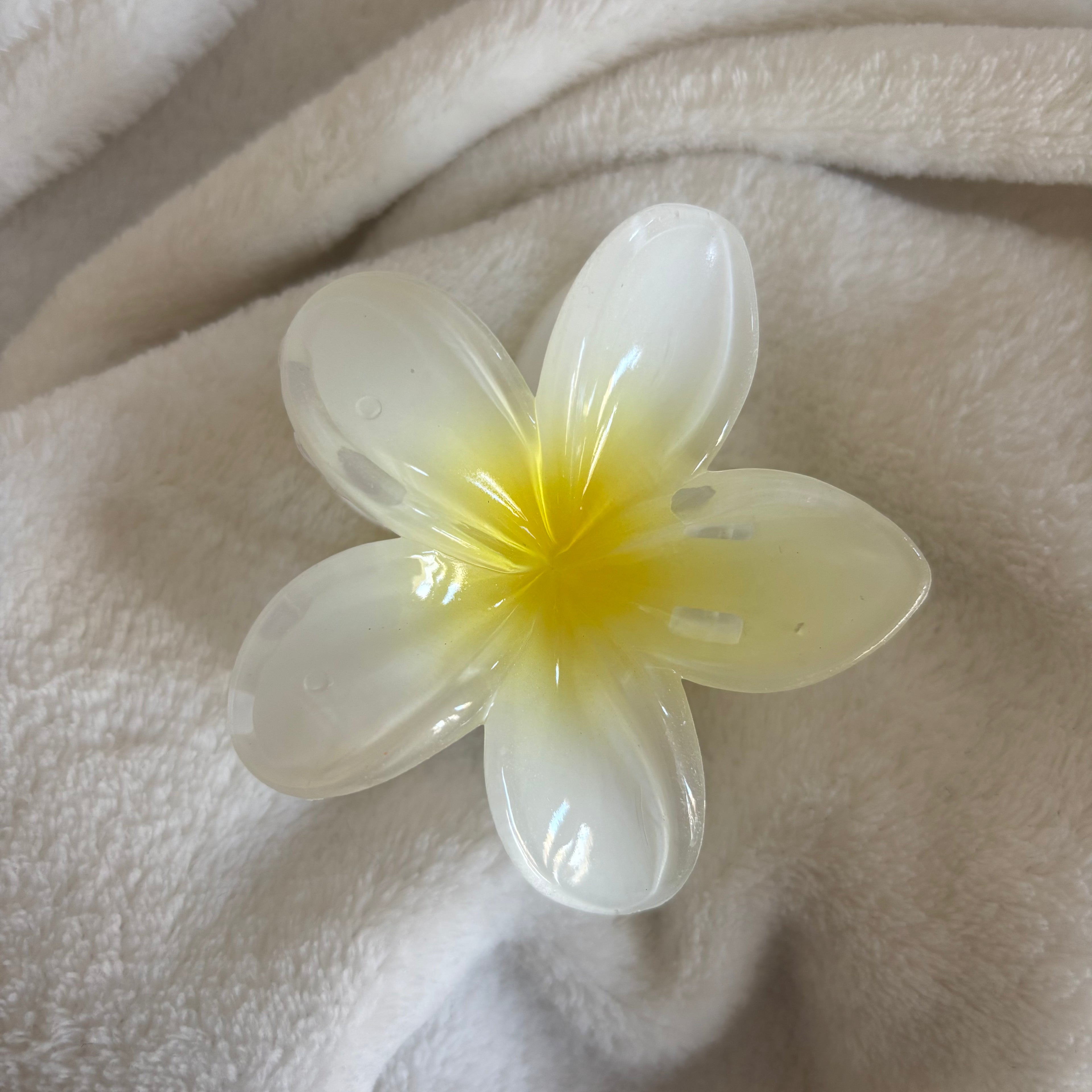 Pince cheveux - Grande fleur de Monoï