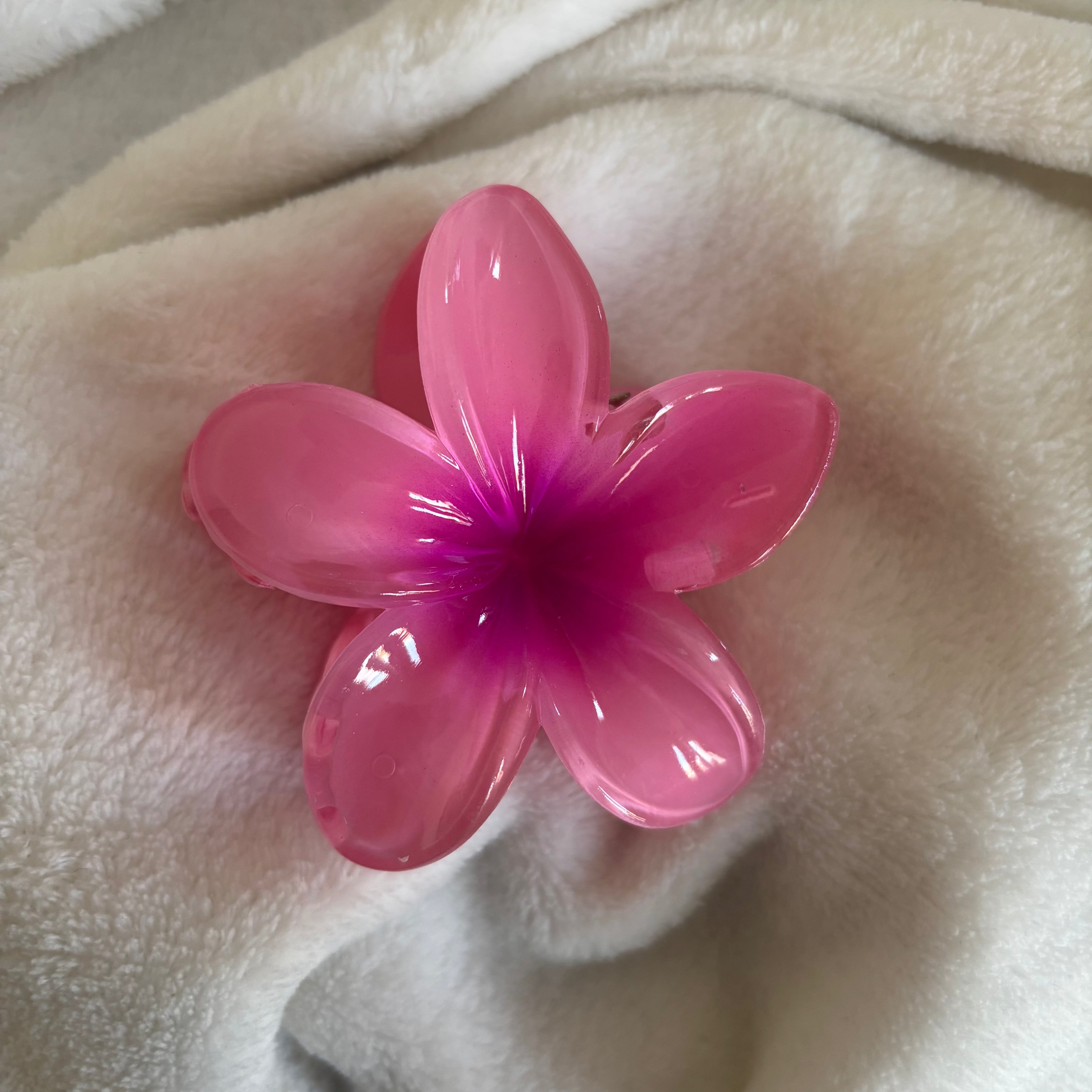 Pince cheveux - Grande fleur de Monoï