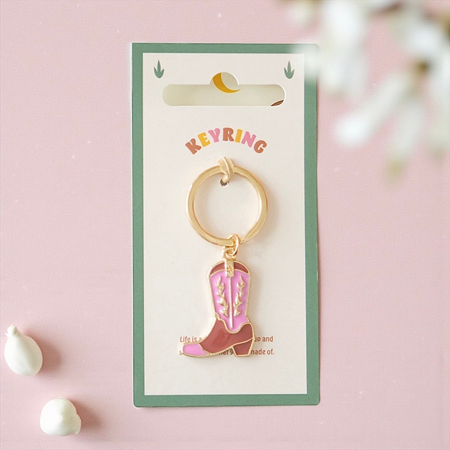 Porte-clés - Botte rose 💓