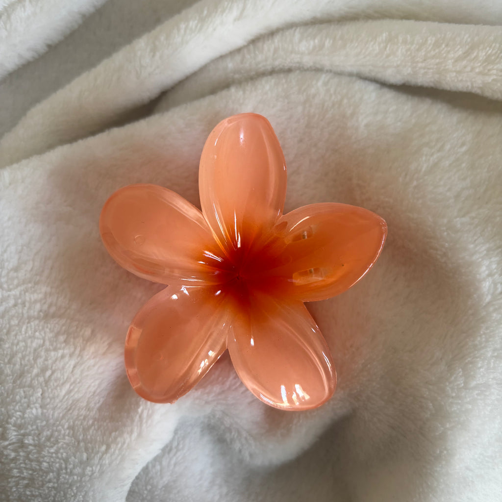 Pince cheveux - Grande fleur de Monoï