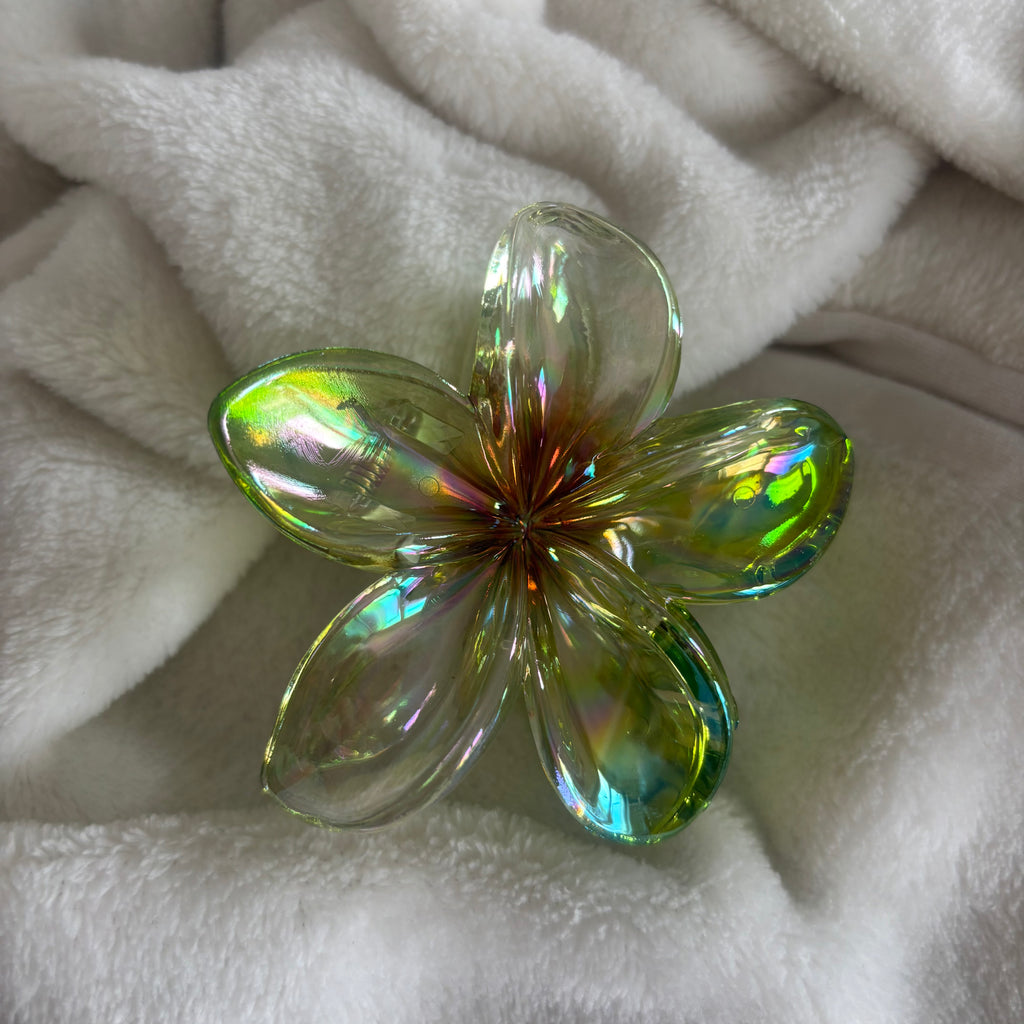 Pince cheveux - Grande fleur de Monoï