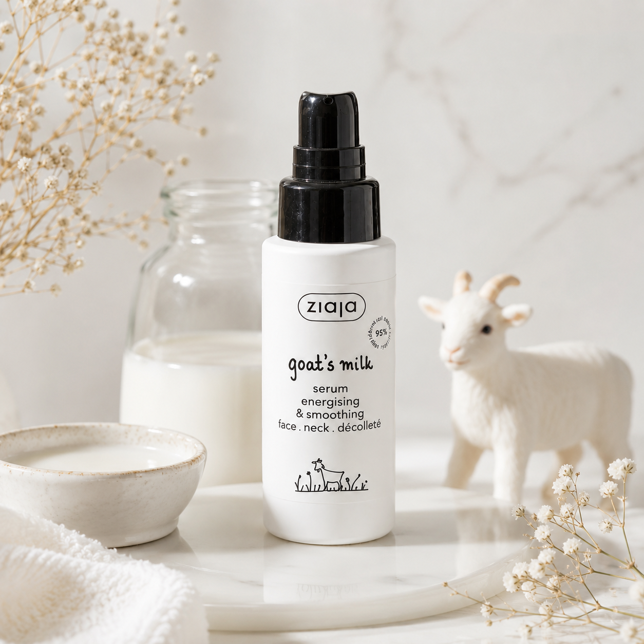 Sérum visage - Hydratant & lissant au lait de chèvre