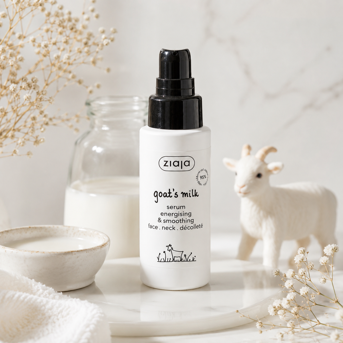 Sérum visage - Hydratant & lissant au lait de chèvre