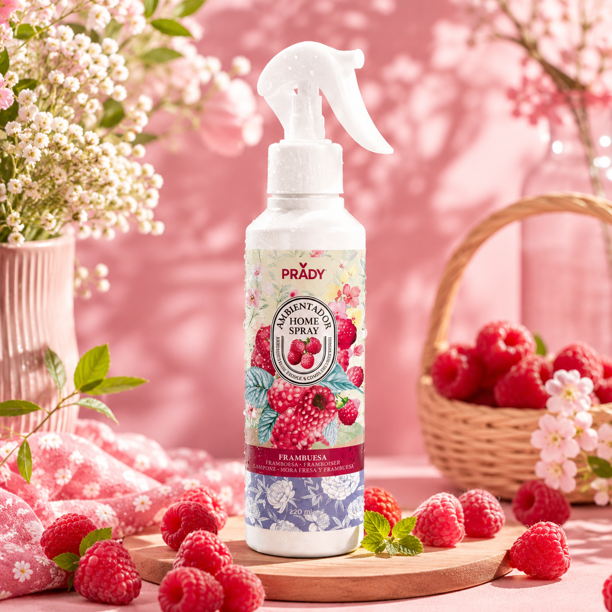 Spray ambiance & tissus -  Framboise