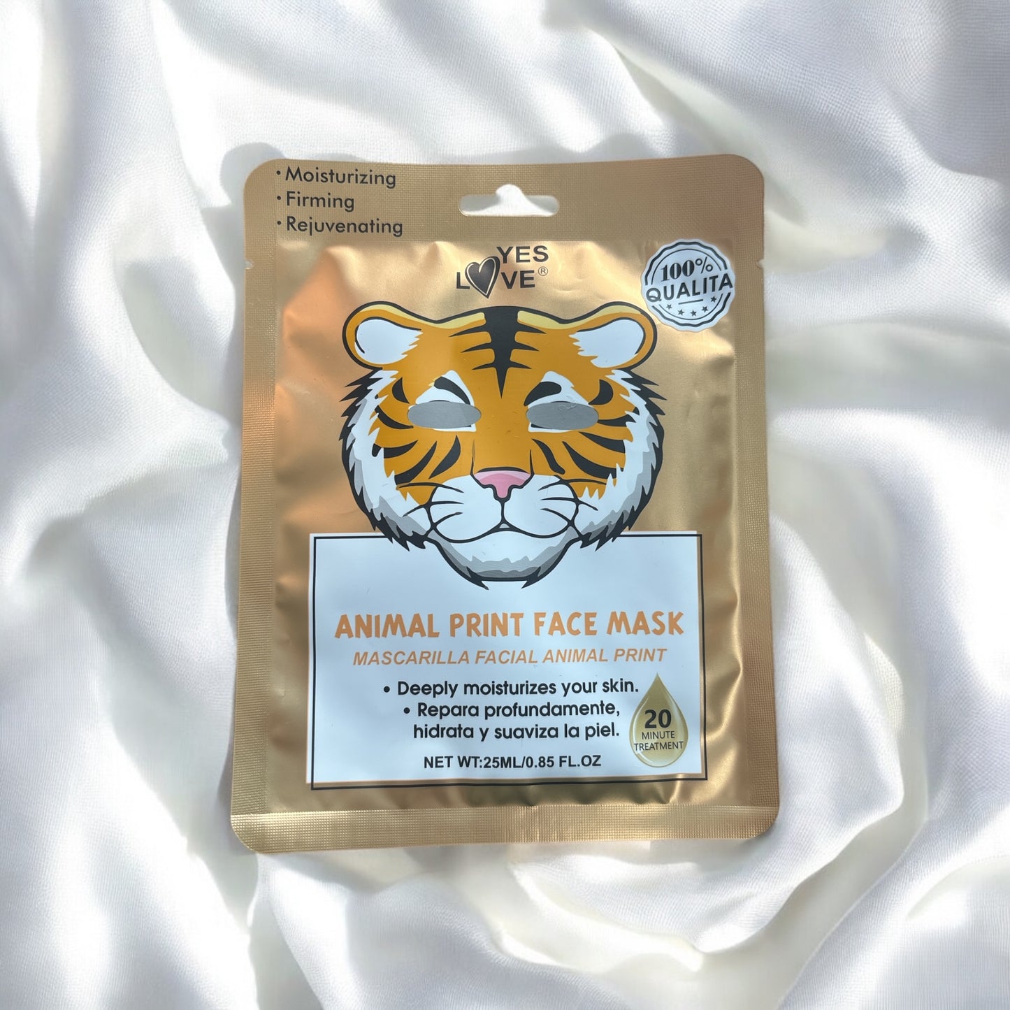 Masque Visage - Gold Tiger
