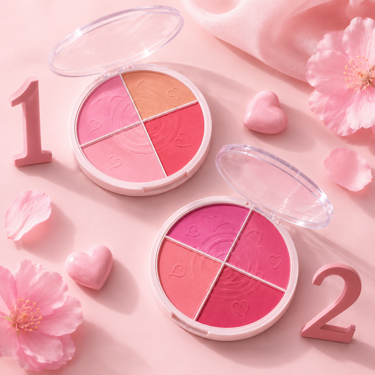 Blush poudre - 4 teintes