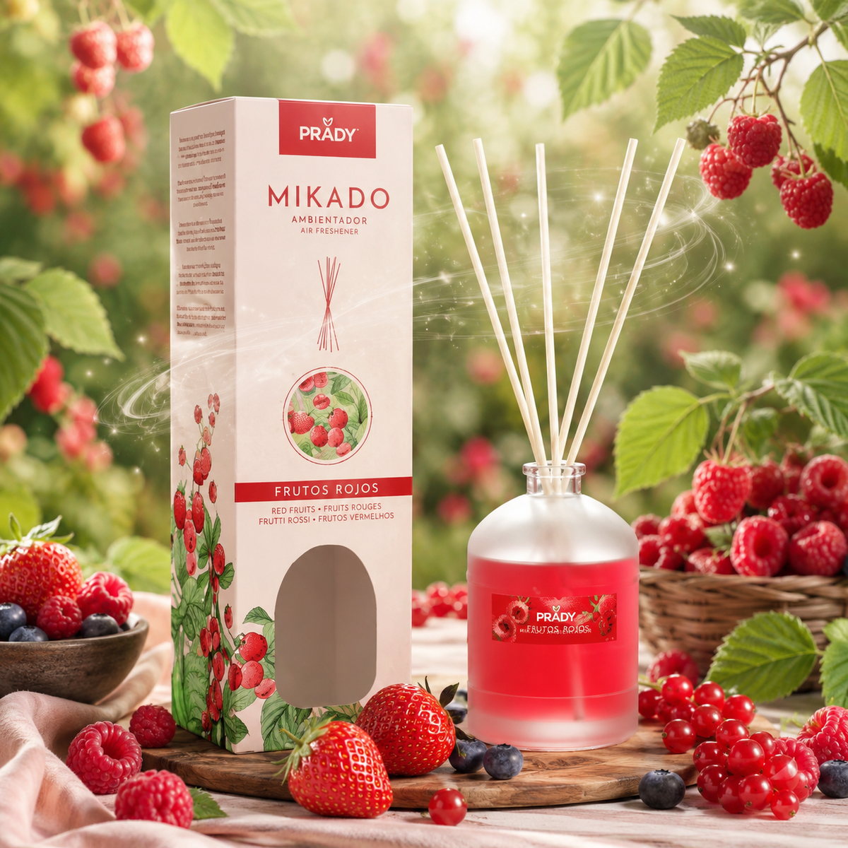 Mikado d’ambiance - Fruits rouges