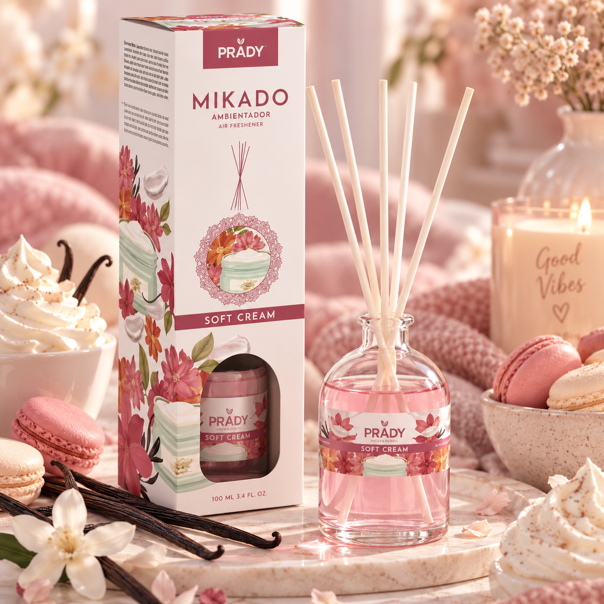 Mikado d’ambiance - Soft cream