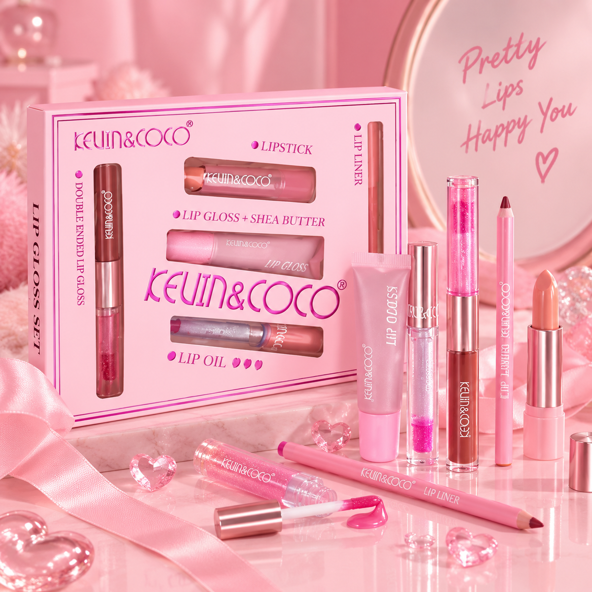 Coffret lèvres - 7 produits - Tout en 1