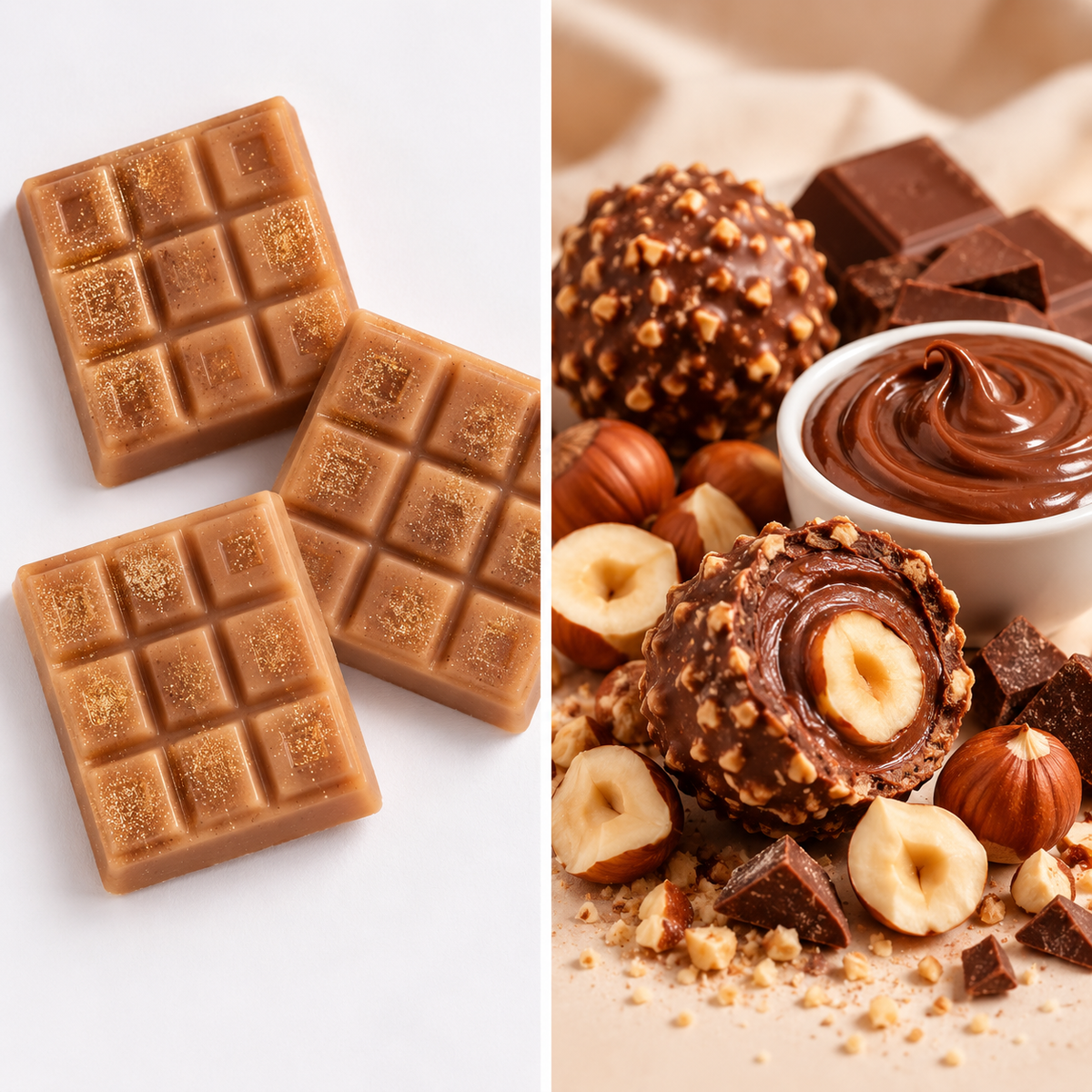 Fondant parfumé - Rocher praliné