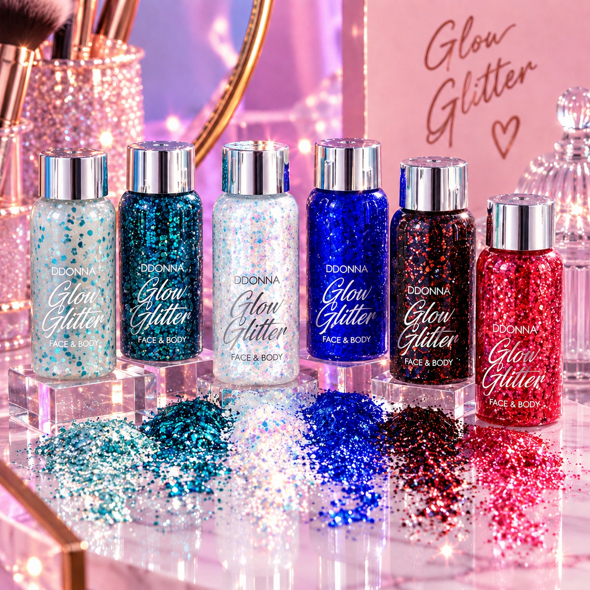 Glow glitter - Visage & corps
