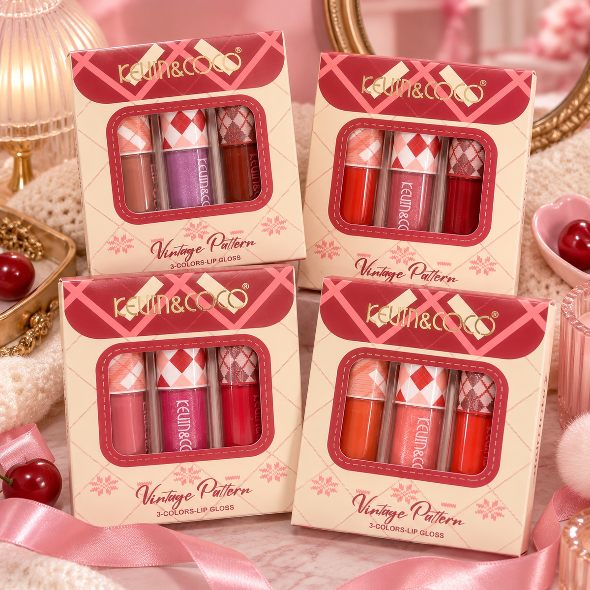 Coffret lèvres - Vintage pattern
