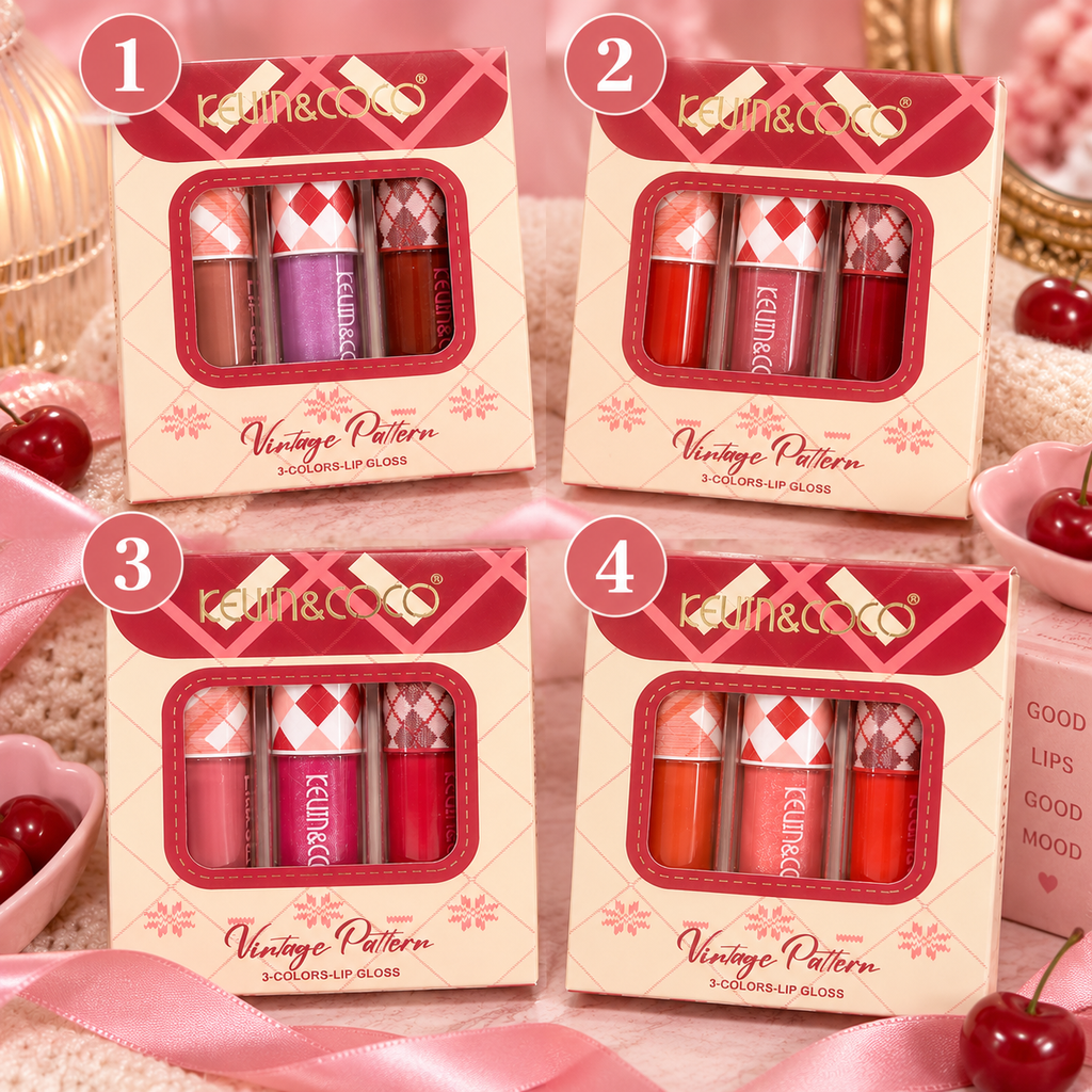 Coffret lèvres - Vintage pattern