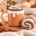 Ensemble - Tasse & chaussettes roulé à la cannelle