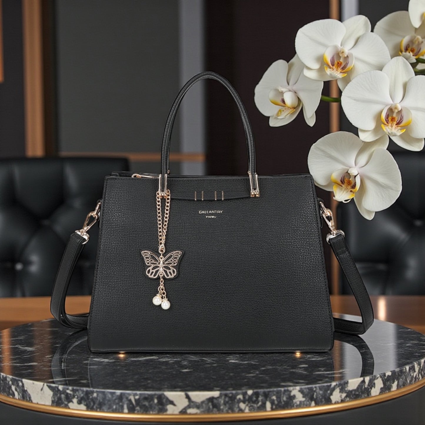 Sac à mains - Papillon Noir 🦋