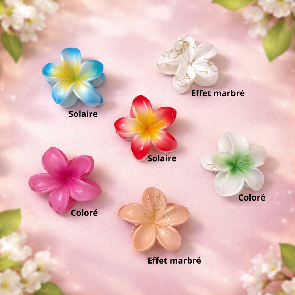 Pince cheveux - Petite Fleur de Monoï