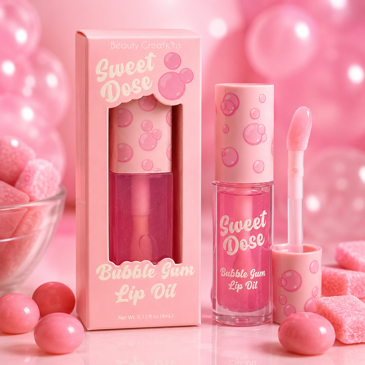 Huile à lèvres - Bubble gum