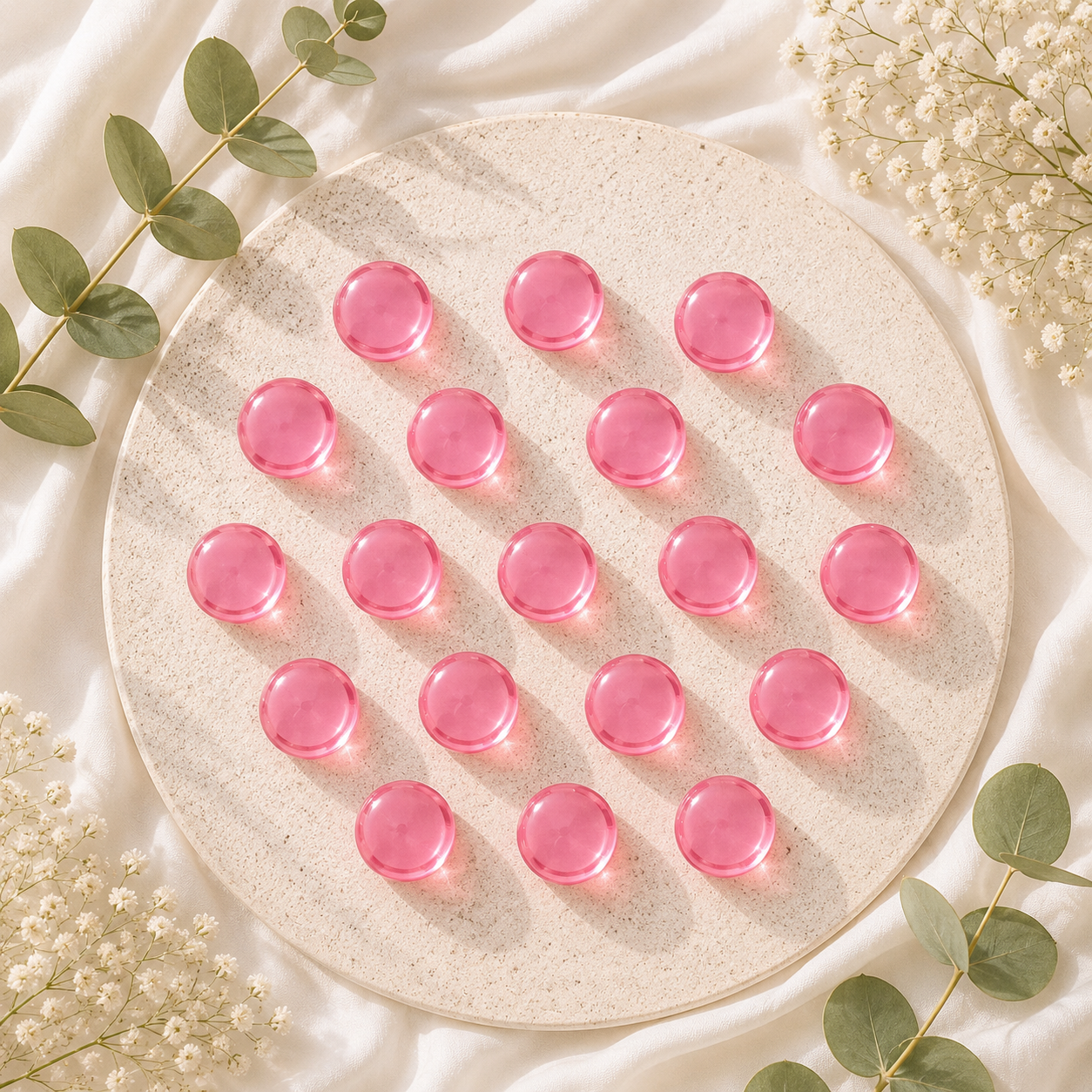 Perle de bain nacrée - Rose