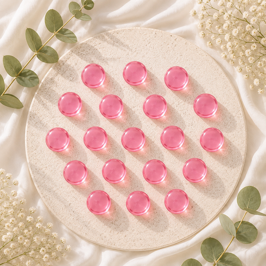 Perle de bain nacrée - Rose