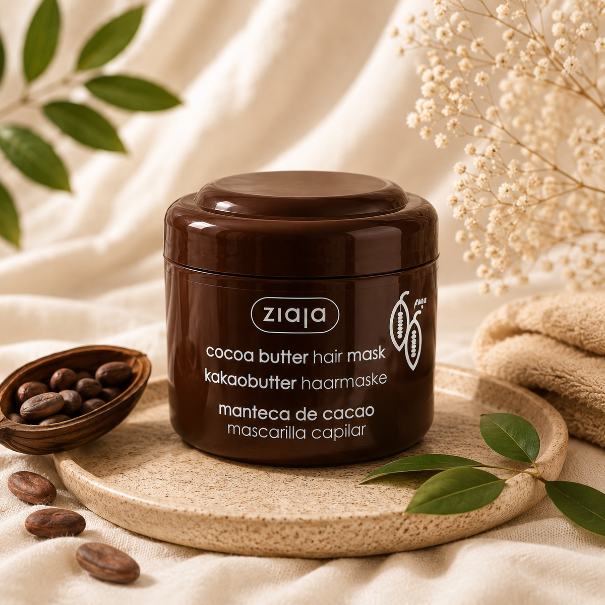 Masque cheveux réparateur - Beurre de cacao