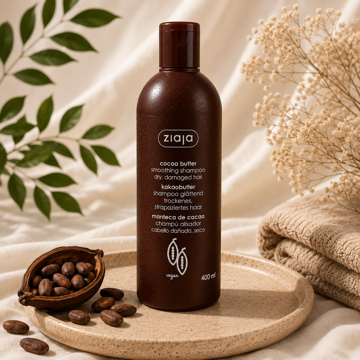 Après-shampoing lissant - Beurre de cacao