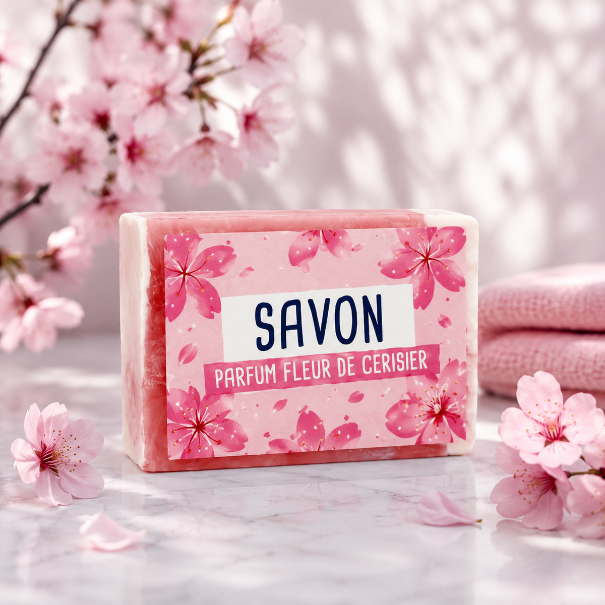 Savon en tranche - Fleur de cerisier
