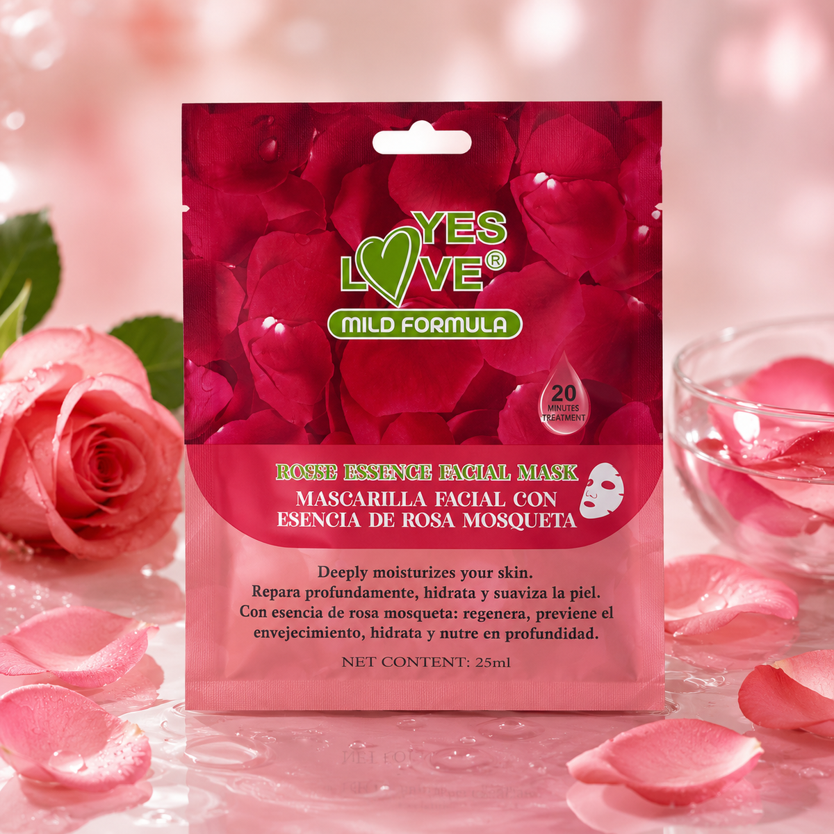 Masque visage - Essence de rose🌹