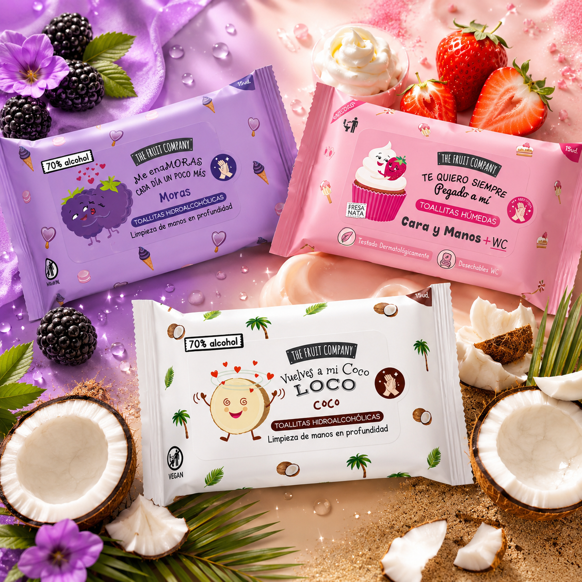 Lingettes multi-usage 🥥🍓🍇