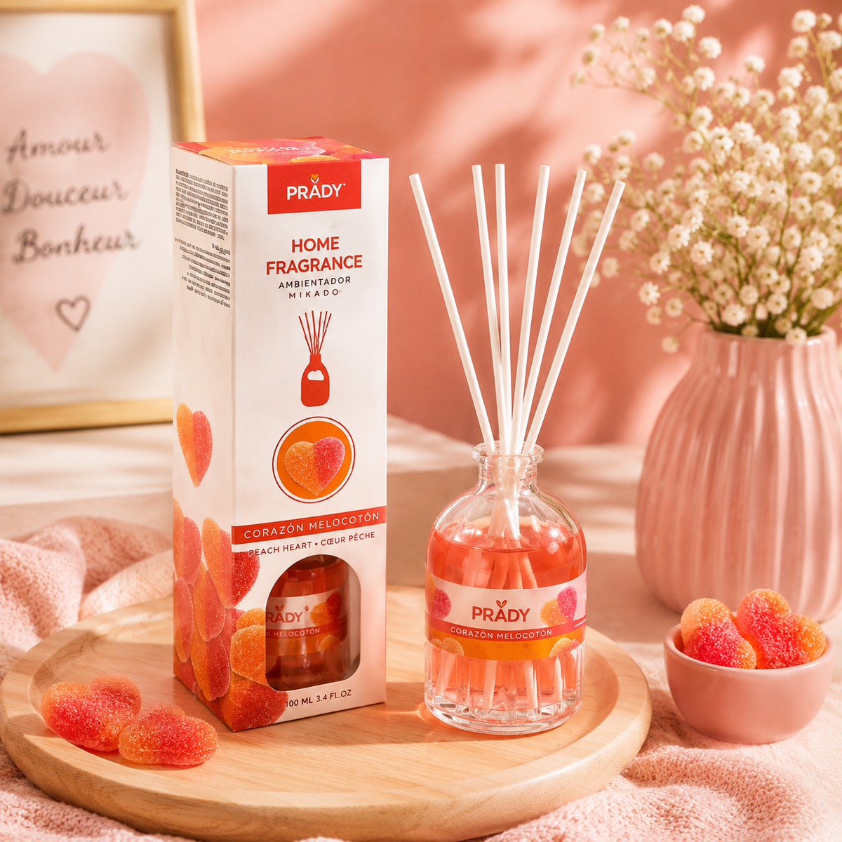 Mikado d’ambiance - Cœur de pêche 🍑