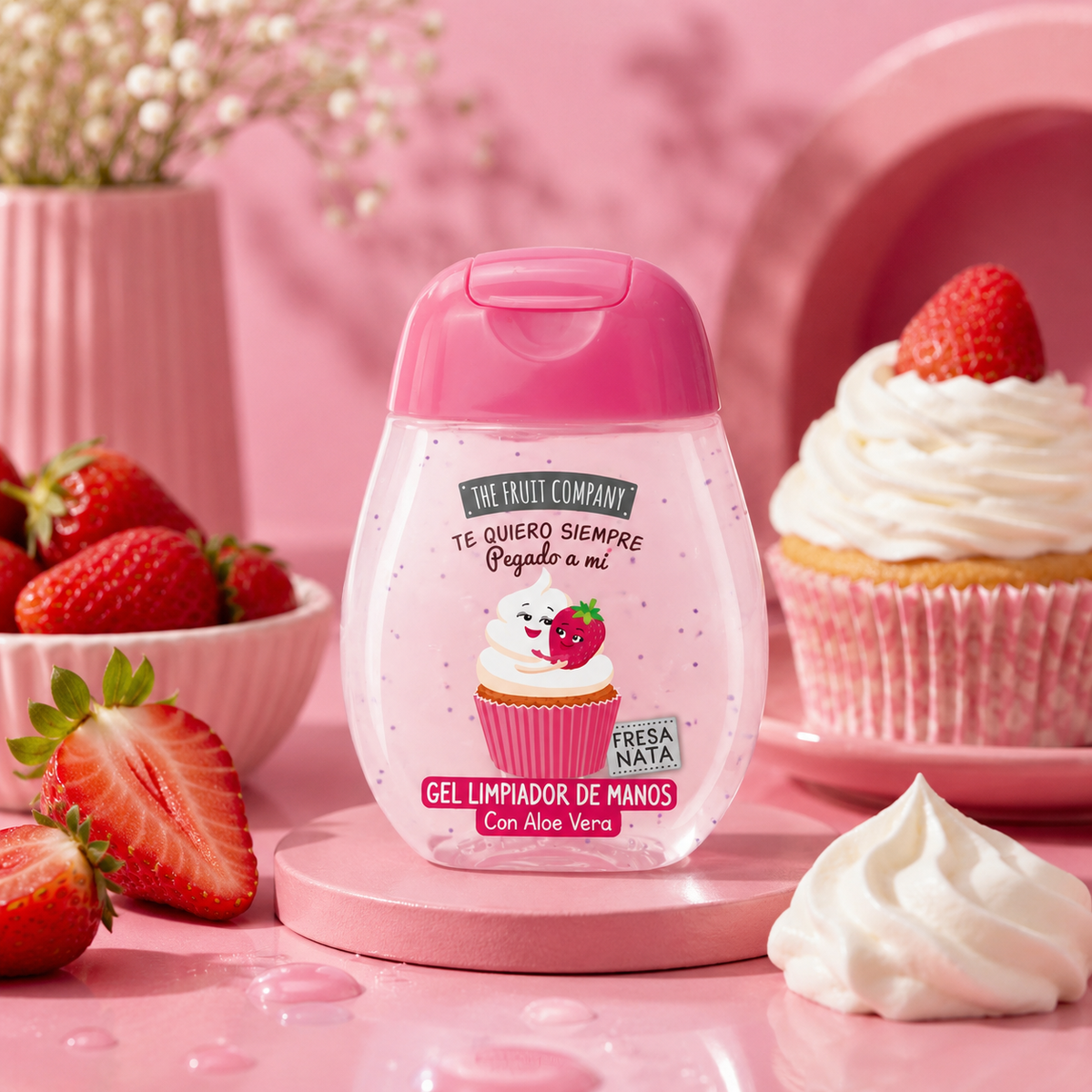 Gel désinfectant mains - Fraise chantilly 🍓