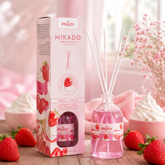 Mikado d’ambiance - Fraise chantilly 🍓